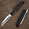 Japanese Style Folding Pocket Knife with Nylon Sheath Carbon Fiber Handle D2 Blade EDC Tool Knives for Camping Survival Outdoors 2