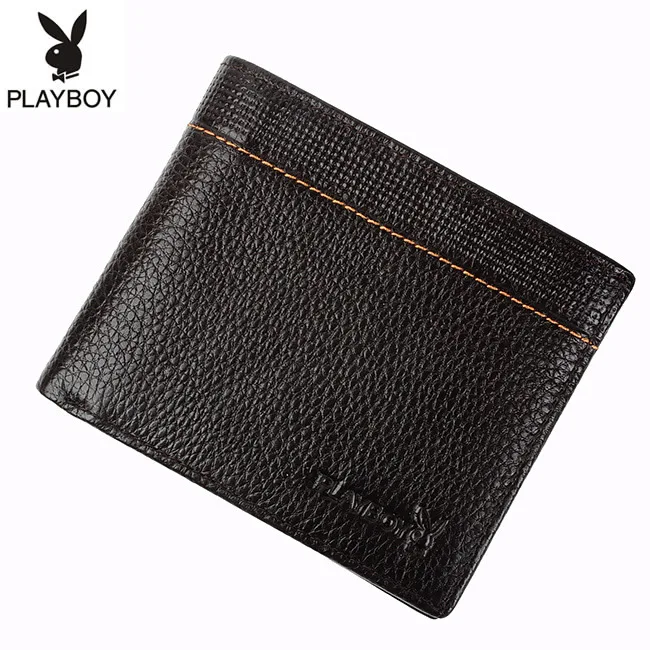 

Shoppe Genuine Product PLAYBOY MEN'S Wallet Two Fold Cow Leather Wallet Genuine Leather Wallet Handfeel Delicate