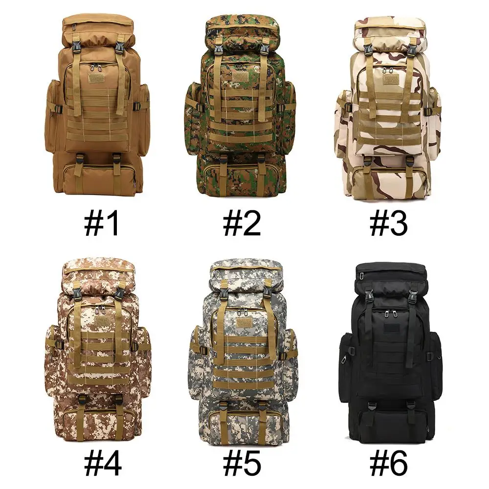 

Backpack Traveling Backpack Camping Bag Picnic Oxford Cloth 80L High Capacity Military Accessorie Mountaineering Backpack