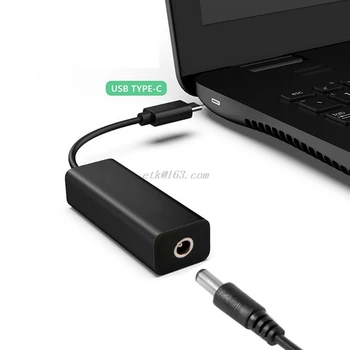 

65W Mini Power Supply DC Adapter Charger Connector USB Type C Converter for Lenovo Hp Asus Laptop PC Computer Accessories