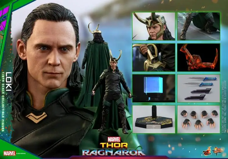 

HT HotToys MMS472 1/6 Thor Ragnarok Loki 3.0 Collection Action Figure for Fans Holiday Gift