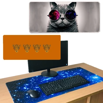

Customized Cat Leopard MousePad Large Locking Edge Speed Game Gamer Gaming Mouse Soft Pad For CSGO Dota 2 Laptop Notebook Mat