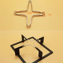 Держатель для газовой плиты из нержавеющей стали, подставка для кемпинга, железная плита, кольцо, рассеиватель тепла, черные кастрюли, маленькая подставка для горшка