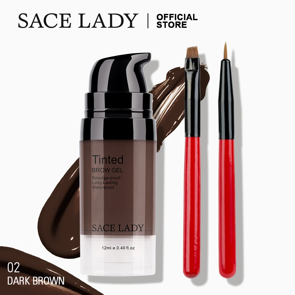 SACE LADY краска для бровей водостойкая Гелевая Кисть макияжа набор кистей черный