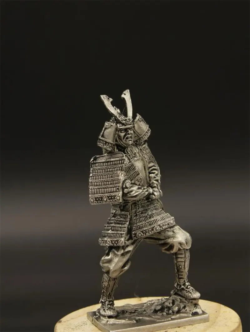 1:30 масштаб 60 мм оловянный Металл Minamotono Yoshitsune японская Броня самурайская Статуэтка древняя Solider статическая модель Коллекция