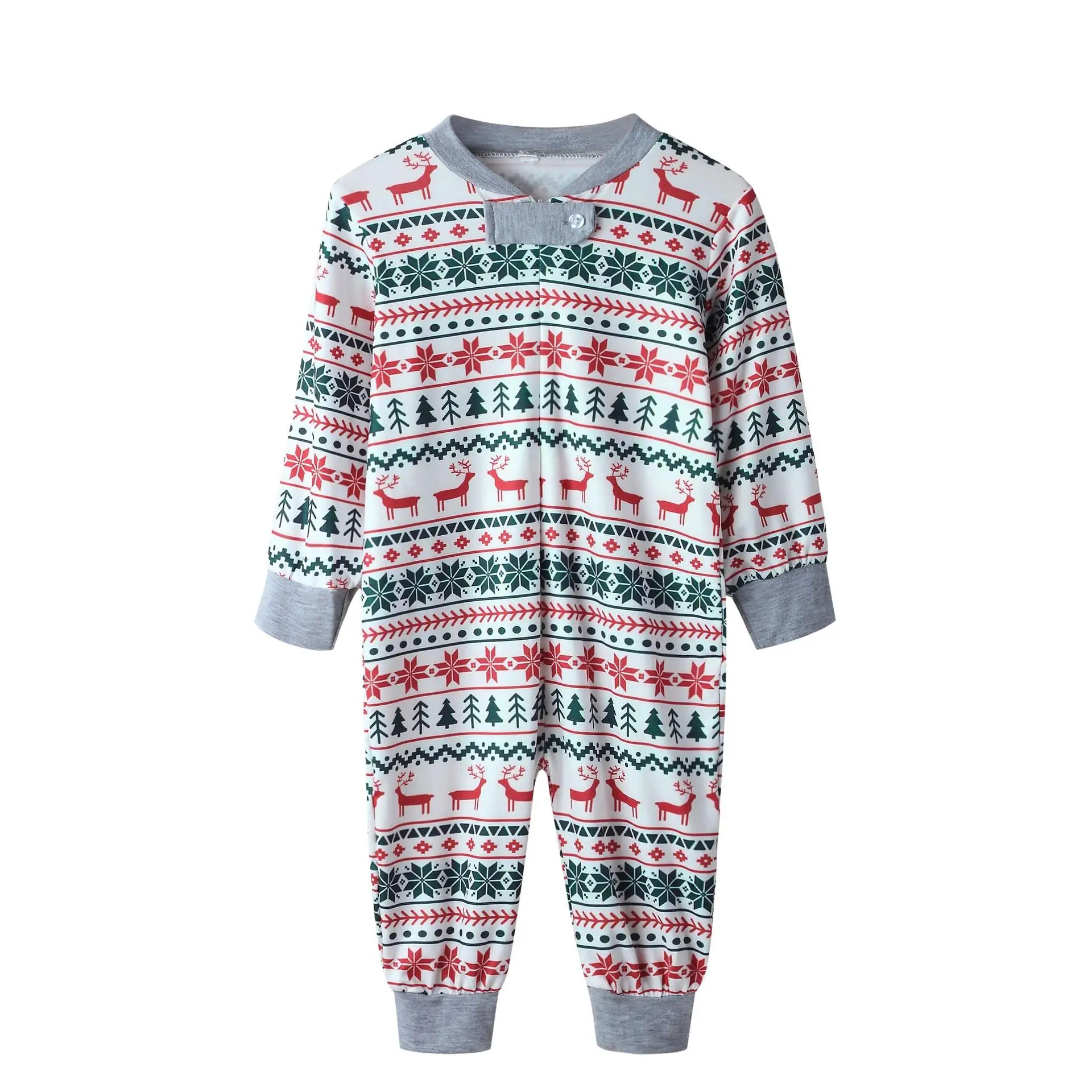 Baby Комплект из 2 предметов; Рождественский Семейный комплект хлопковой одежды с круглым вырезом; Новинка; домашняя пижама с принтом для мамы, папы, дочери и сына; комплект одежды - Цвет: Baby
