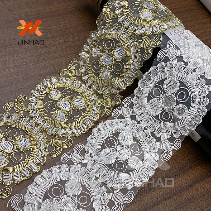 

15 Yard/lot 5 Cm Wide White Lace Trim By The Yard Lace Ribbon Trim Fabric Diy Embroidered Lace Trims For Sewing Decoration Craft