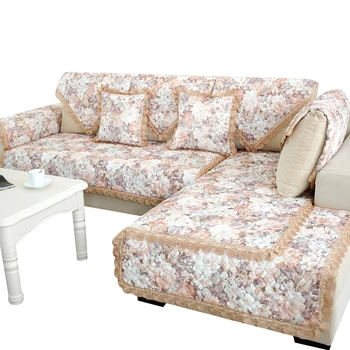 

Modern Non-slip Sofa Couch Cover Corner Towel Mats Couch 3D Flower Pattern Sofa Cover Towel Slipcover Plush Fabric Thick Sofa