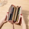 Fashion Sequined Patchwork Clutch Bag Cute Long Money Girl Purse PU Leather Female Designer Luxury Forever Young Wallet Women 3