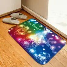 Рождество Санта Клаус анти-скольжения Кухня Ванная комната коврик Ковер Дверной Коврик