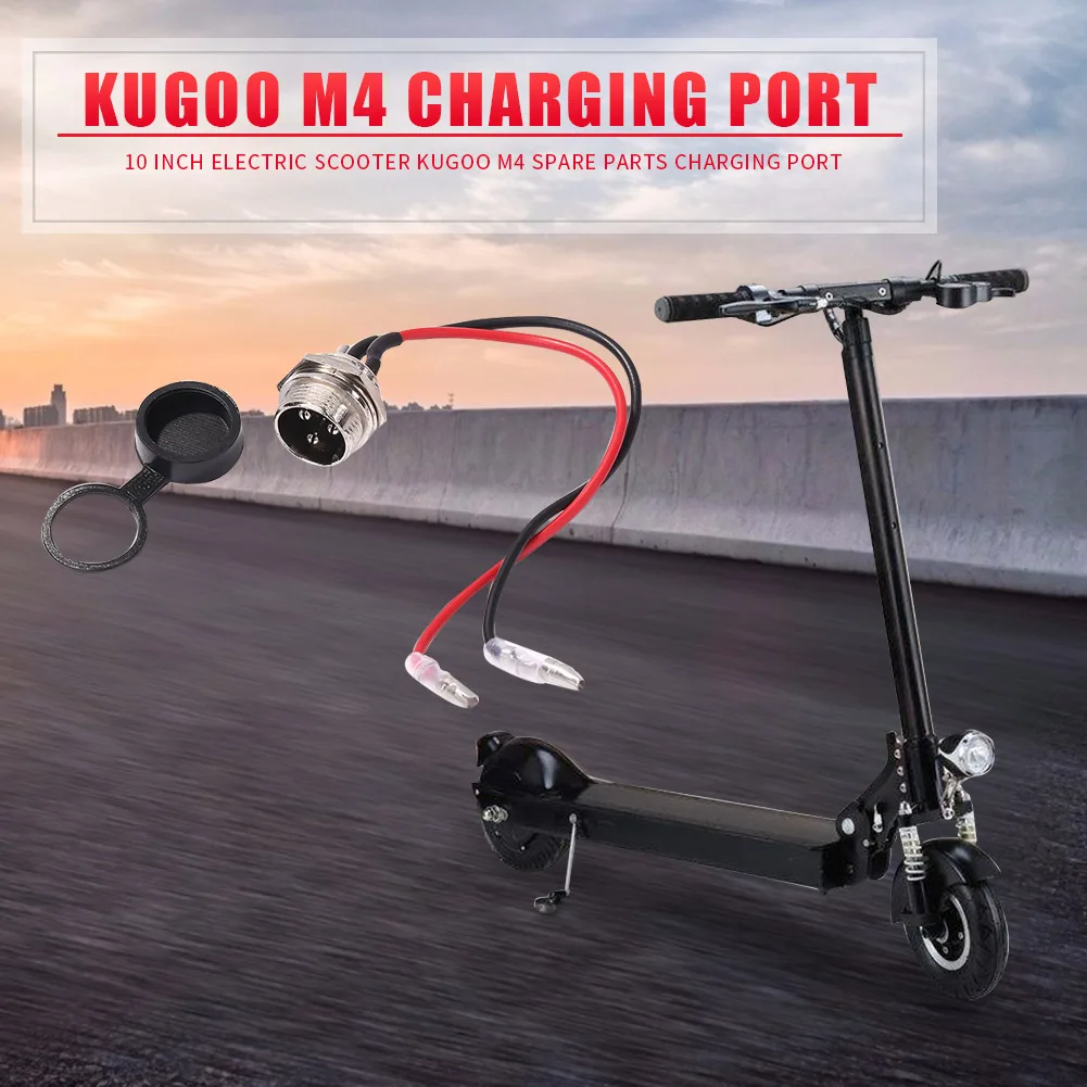 Electric Scooter Battery Replacement Port Interface Power Charging Lightweight Element Decoration for Kugoo M4 | Спорт и развлечения