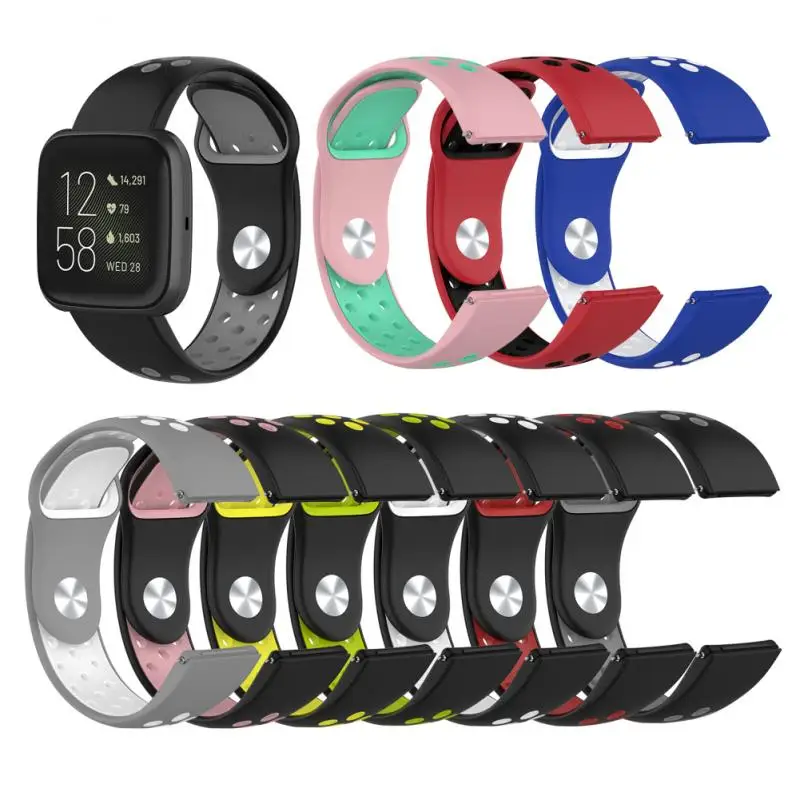 Смарт-часы для Fitbit Versa 2/lite/class серии 2019 силиконовый браслет с круглым отверстием