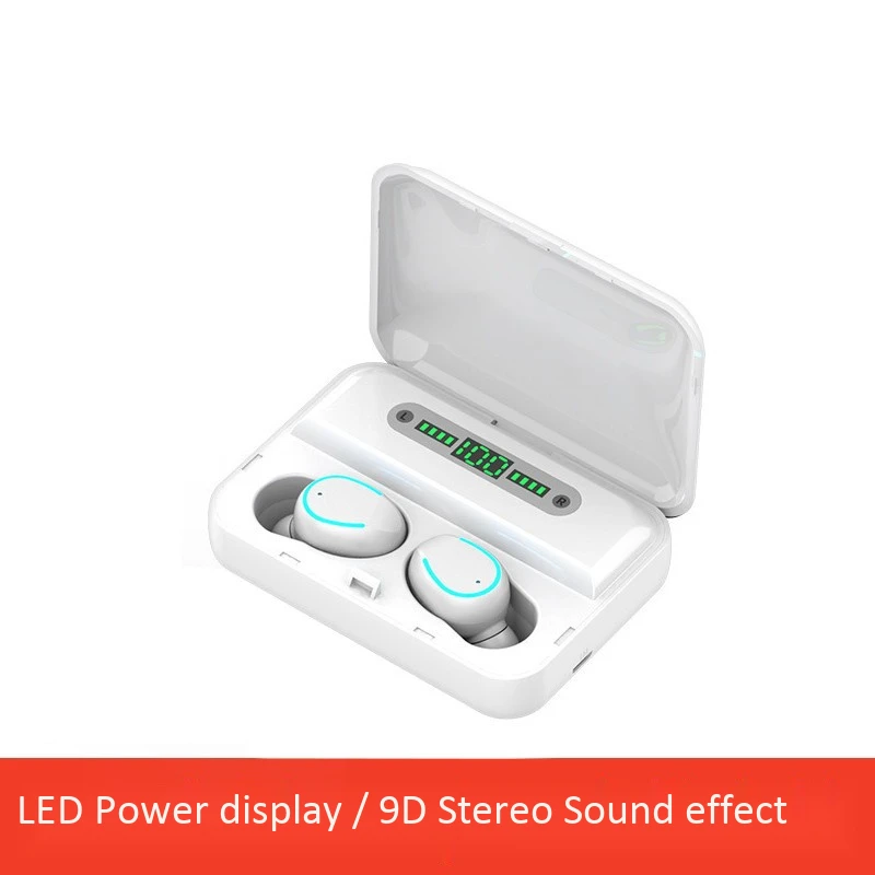 MOOL F9-5, мини TWS, Bluetooth наушники, стерео, Bluetooth, 5,0 дюйма, Спортивная гарнитура, наушники, настоящие Беспроводные наушники с микрофоном
