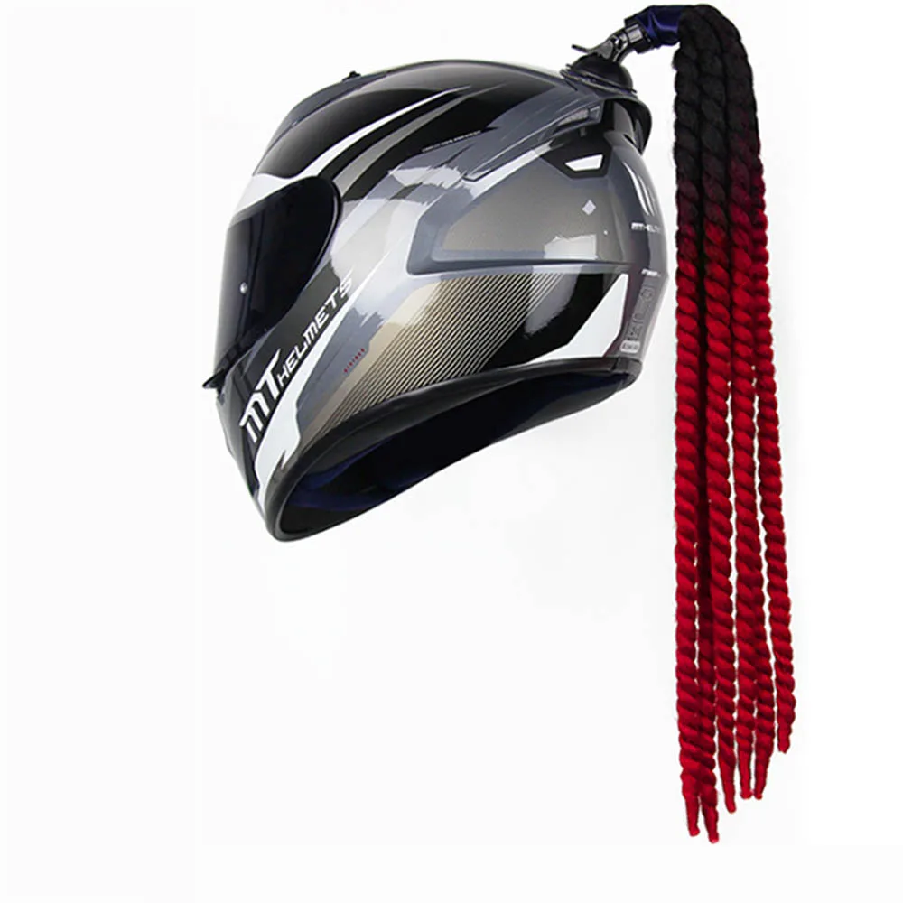 Casque de moto Predator Predator Braid Hair, Casque de motocross intégral à  visage