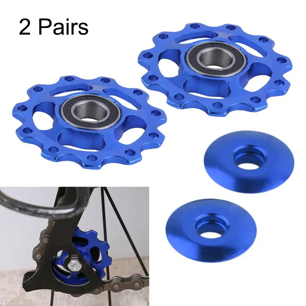 

2Pcs Aluminum Sealed Bearing MTB Bike Wheel Rear Derailleur Pulleys Tool Accessories Aluminum Alloy Hole Dia 5mm Tool New O29