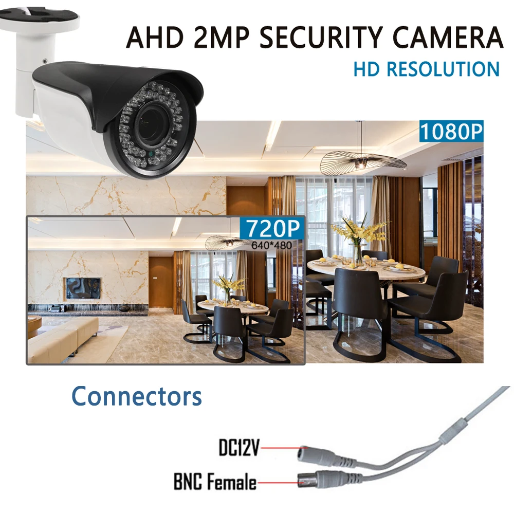 CTVMAN HD 1080P AHD камера наружная ночная съемка CCTV аналоговая видео контрольная пуля домашняя Водонепроницаемая Камера Безопасности s