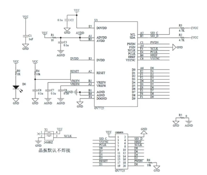 Taidacent Stm32f103 igc SCCB интерфейс RawRCGB RGB YUV YCbGr 640X480 60 кадров скорость 3MP широкоугольный Ov7725 Модуль камеры Stm32