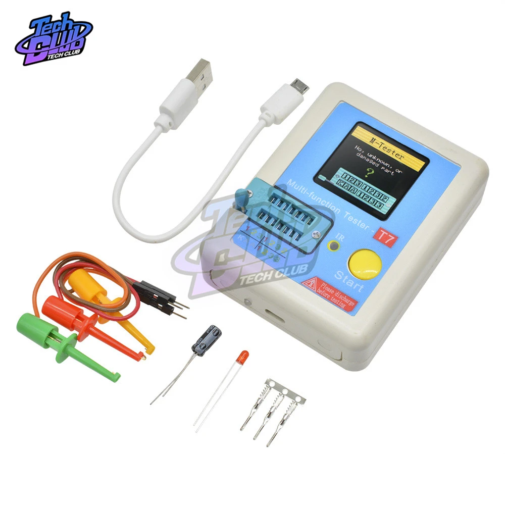 Lcrtc1 Tct7h Tcrt7 Transistor Tester Multimeter Colorful Display