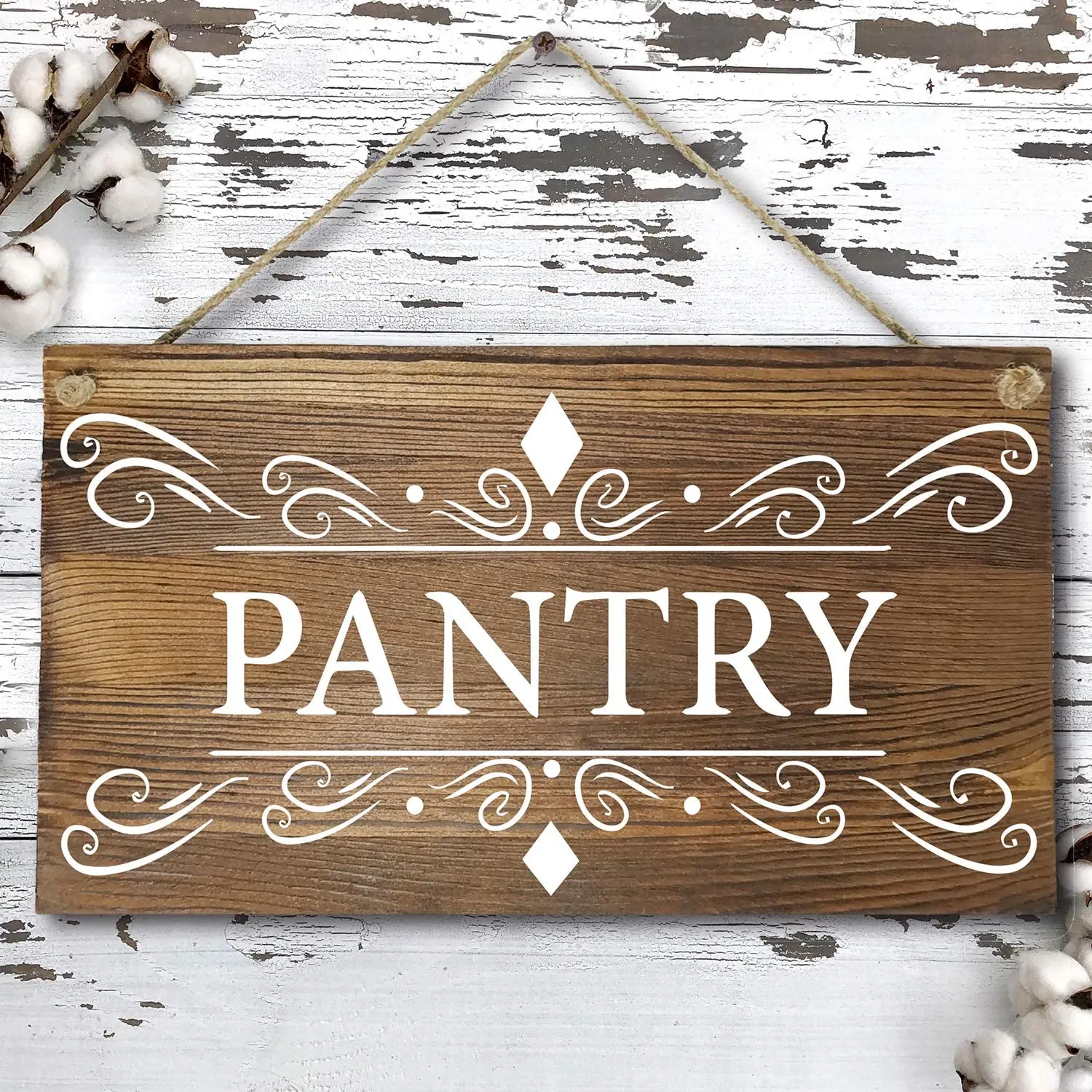

Agantree art Pantry Rustic Farmhouse Wood Wall Sign