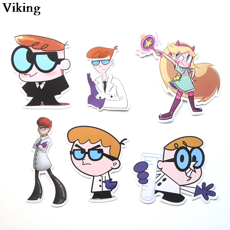 39 шт./компл. Dexter's Lab Cool стикер s DIY Наклейка s для чемодана багажа ноутбука автомобиля Водонепроницаемая наклейка s Наклейка на скейтборд G0181