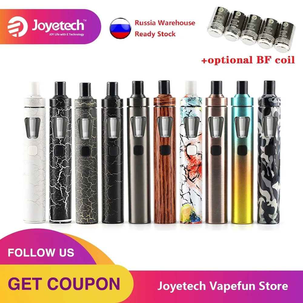 100% оригинальный набор Joyetech EGo AIO Quick емкость 2 мл атомайзер все в одном аккумулятор