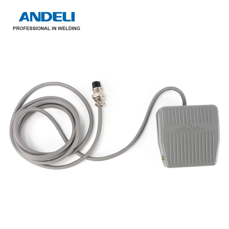 2 Pins Connector Foot Pedal Power Controller Switch Hands-free Foot Switch For TIG Welder Spot Welding Machine Tig Torch