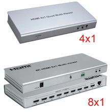 4k hdmi 8x1 quad multi-viewer switcher 8 em 1 para fora interruptor sem emenda 4x1 multi visor pip imagem exibição tela divisor conversor
