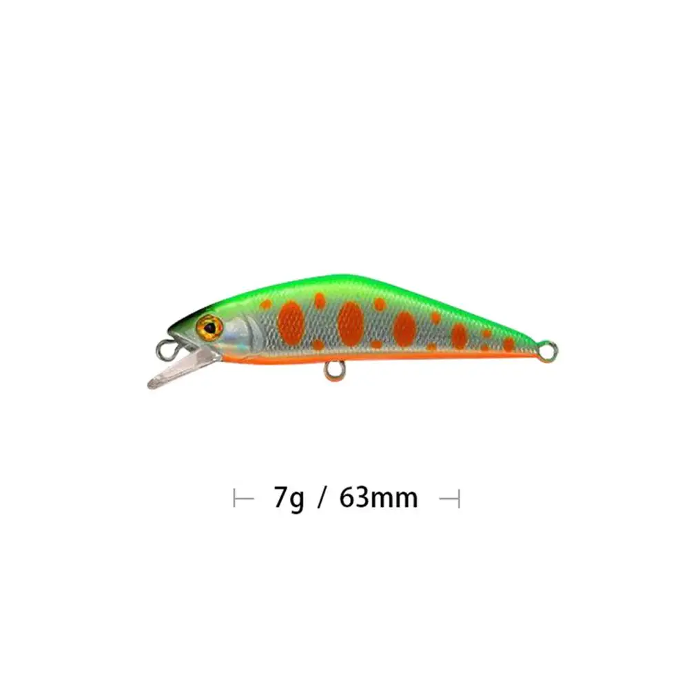 Мизеса 6,3 см 5,3g 10-Цвета опускается на дно бионические приманки для рыбной ловли гольян приманки 3D глаза Искусственные приманки Пластик жесткая наживка Рыбная приманка вобблер