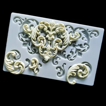 

Vintage Embossed Embossed Silicone Mould DIY Fondant Cake Decoration Mould