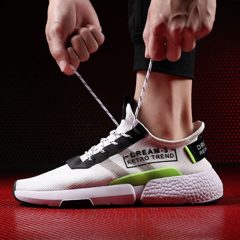 

Lightweight Cheap Men Sport Shoes Up Low Cut Flyweather Men Shoes 2019 Classic Trainers Comfortable Running Shoes
