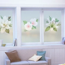 3d оконная стеклянная наклейка для дома, балкона, затеняющая пленка для окна, спальни, ванной комнаты, прозрачная Электростатическая матовая пленка