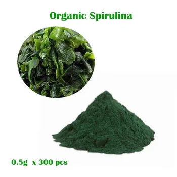 

1 bottle / 2 bottles-Organic Spirulina Tablet Certification ,Gastrointestinal regulation,Enhances Immunity Green 300pcs/bottle