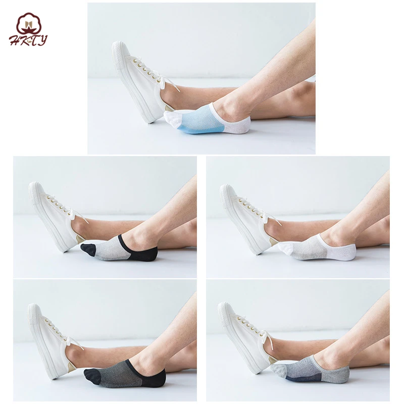 2019 Для мужчин сетка невидимые хлопковые носки мужские короткие летнее тонкое