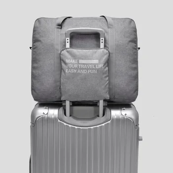 

Waterproof Fold Travel Package Luggage Bag Travel Big Capacity Single Shoulder Storage Organizer Business Trip Traveling Bags