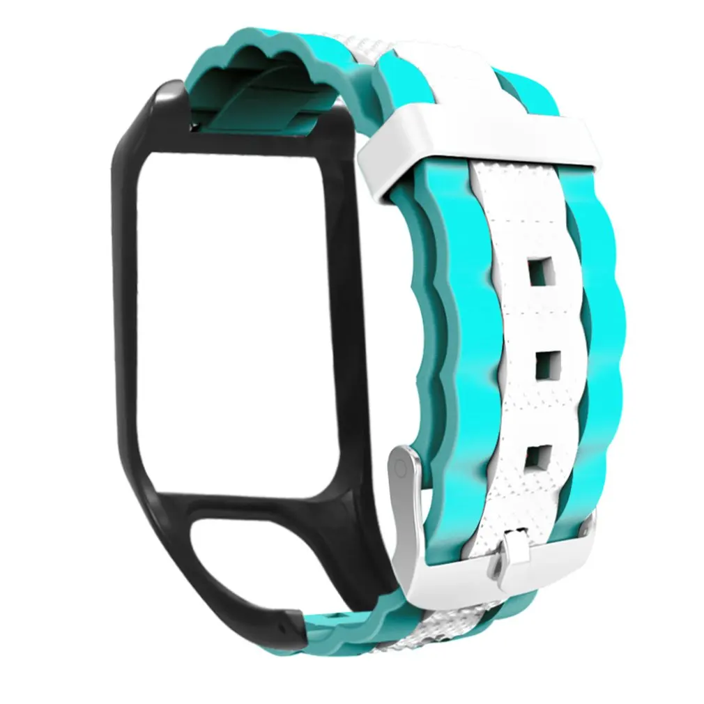 Для Tomtom Runner3 для Tomtom Adventurer три бусины волна Двухцветный силиконовый ремешок Профессиональный Гладкий минималистичный дизайн