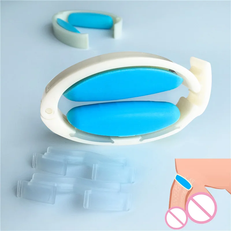 Penis Manager Urinary Incontinence care for Men Male Penile Clamp sex toys Penis Massager Extender Pump Enlarger Edge Clip