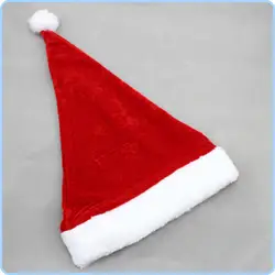 Вeчeринки yкрaшeнa красное золото бархат, Рождественская шапка, рождественские украшения, детская одежда для представлений, реквизит подарок