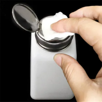 

1PC 200ML Liquid Alcohol Pump UV Gel Nail Polish Cleaner Acetone Water Remover Dispenser Portable Press Empty Refillable Bottle