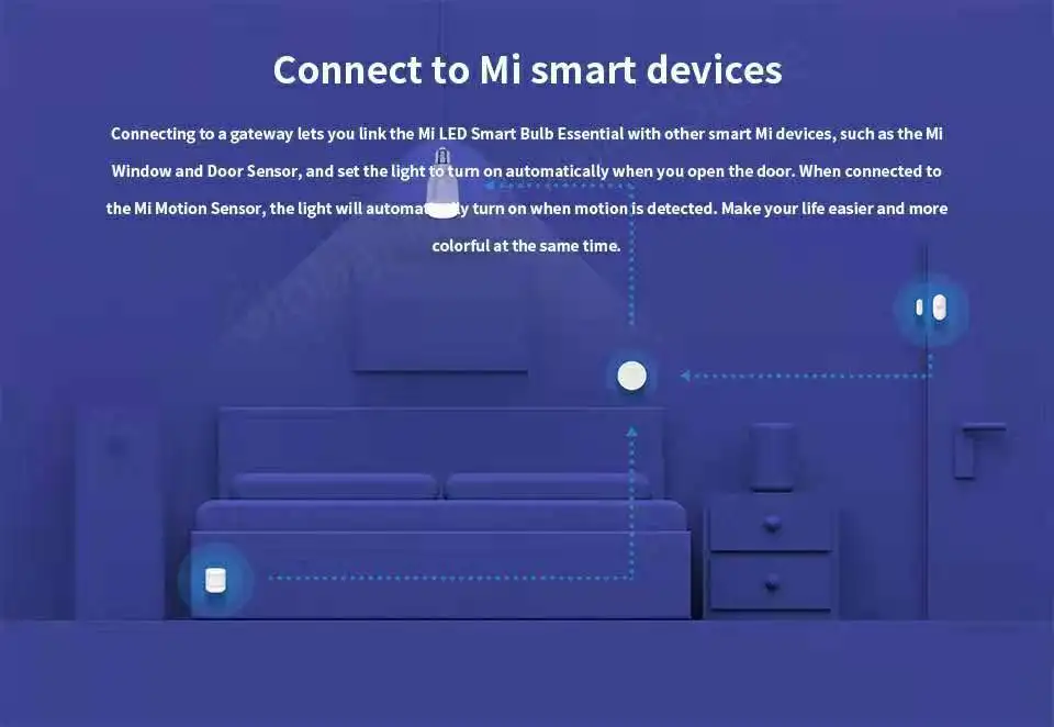 Xiaomi Smart Lamp Lite Bulb Global Version Led Lights Color LED WIFI Voice Control Temperature Bulb Room Decor Night Lights