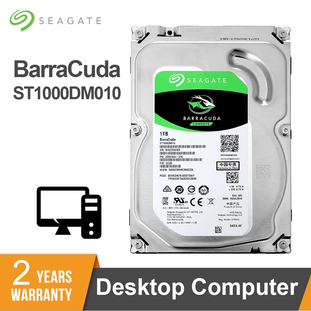 Внутренний жесткий диск Seagate 3 5 дюйма 1 ТБ SATA 6 7200 Мб кэш памяти| |