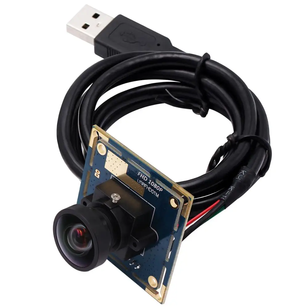 Модуль USB камеры 2MP 1080P Full HD CMOS OV2710 30/60/100fps веб камера с объективом без разводки для