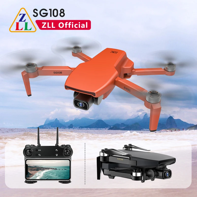 ZLL SG108 Камера Дрон GPS 5G WI FI 4K Mini дроны Профессиональный бесщеточный мотор ESC двойной