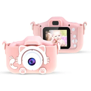 

20MP 1080P HD Children Digital Camera Mini Video Camcorder 2.0 Inch IPS Color Screen with Front & Rear Dual Cameras Games Mode