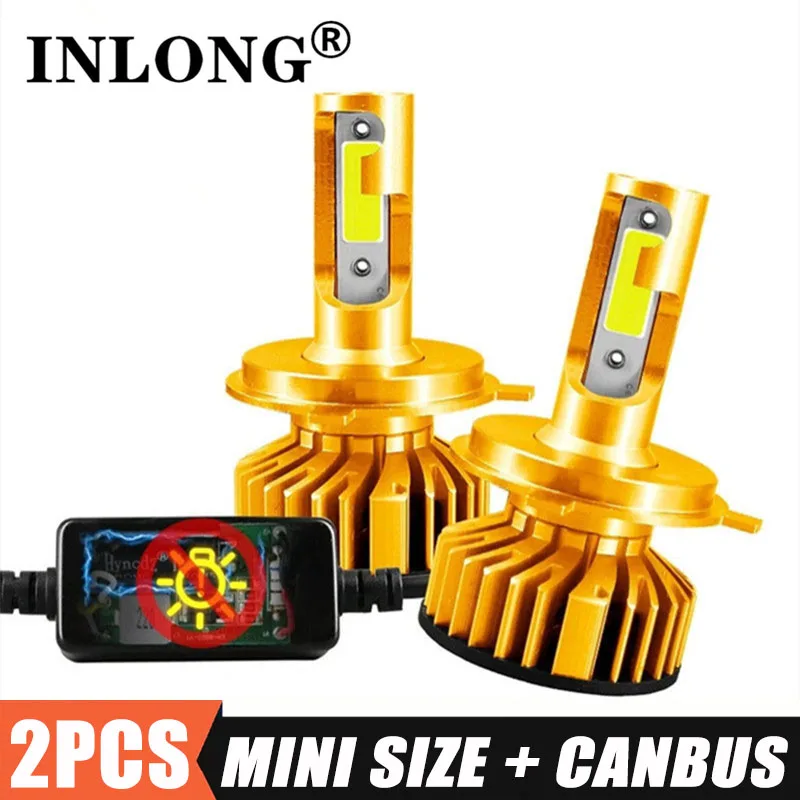 Мини светодиодные лампы Canbus без ошибок H7 6000K 9005 лм H4 H1 фары 9006 HB3 HB4 H8 H9 H11