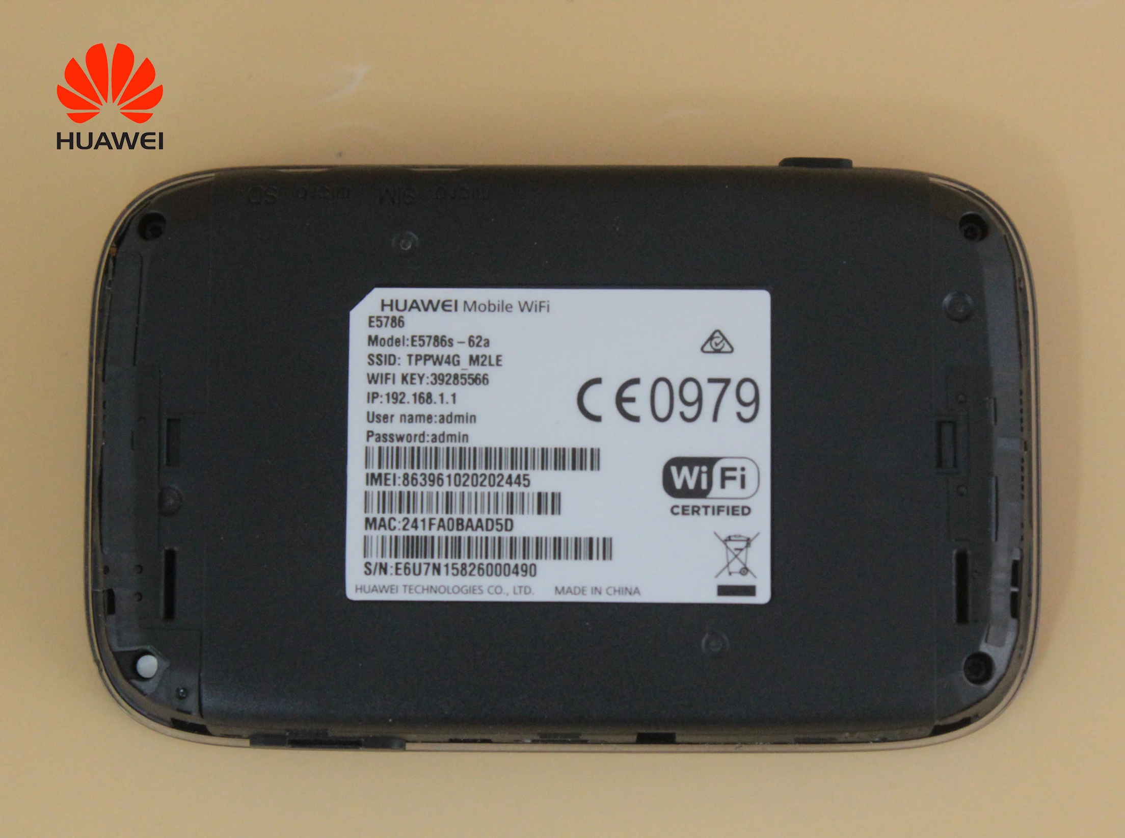 Разблокированный используемый HUAWEI E5786 E5786s-62a 4G LTE Advanced CAT6 300 Мбит/с 4 г Карманный Wi-Fi маршрутизатор мобильный Точка доступа беспроводной маршрутизатор