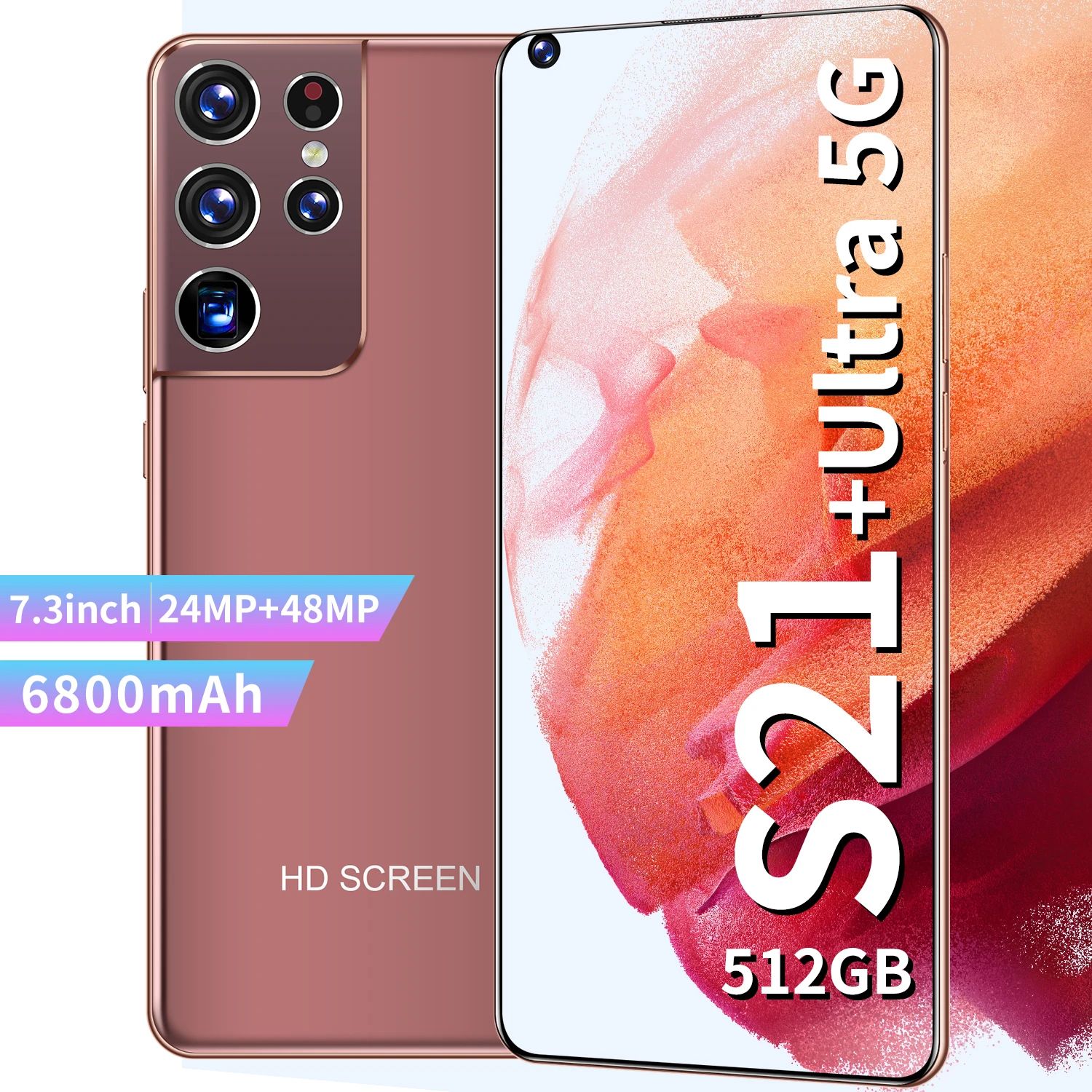 Новинка Лидер продаж продавать S21 ультра 5G сети 512 ГБ отпечатков пальцев