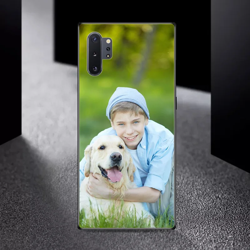DIY foto Custo mi ze funda de telefono samsung Galaxy A80 A90 A10E A20E funda de vidrio templado samsung Galaxy Note 10 Note 10