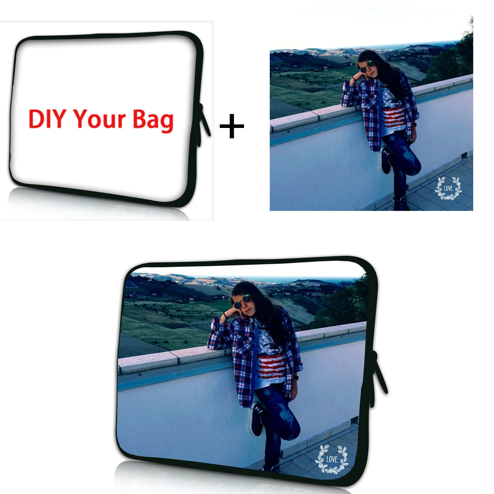 Custom Logo Design Laptop Bag 7 8 10.1 11.6 12 13 13.3 14 15.4 15.6 17 Notebook Cases DIY Customized Tablet Bag Small Wholesale