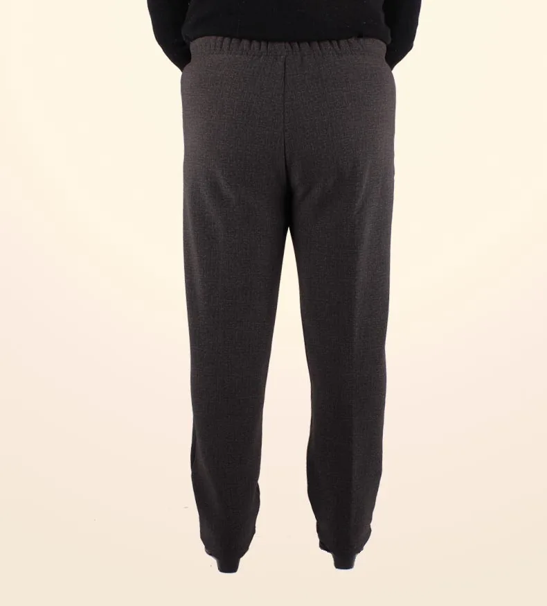 New Women Pants Oversized 5XL 6XL 7XL Winter Pants Elegant Middle Age Women Wear Vintage Thicken Straight Trousers J369