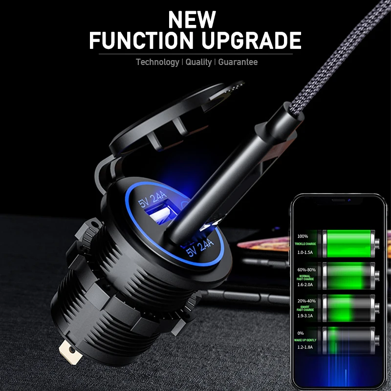  USB ڵ ȭ , QC3.0 5V 2.4A USB 12V ڵ      ġ  12V ڵ 
